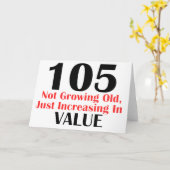 COOLEN 105 JAHRE ALTE GEBURTSTAGSGESTALTUNGEN KARTE (Gelbe Blume)