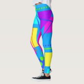 COOLEN ACHTSTÄTIGKEITEN ERA FORM PATTERN 80er NEON Leggings (Links)