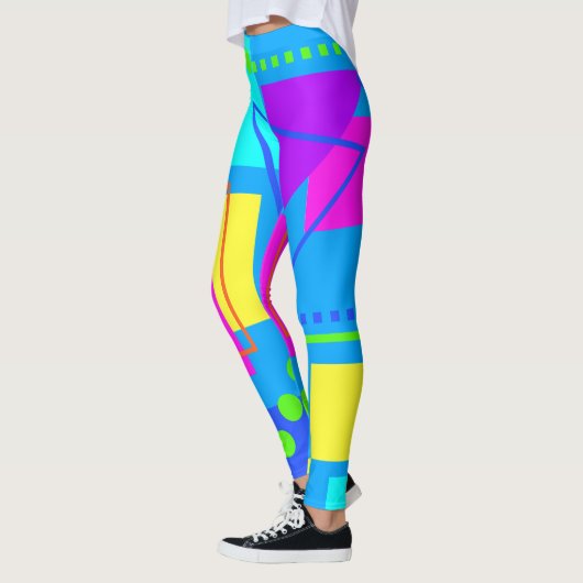 COOLEN ACHTSTÄTIGKEITEN ERA FORM PATTERN 80er NEON Leggings (Links)