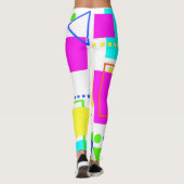 COOLEN ACHTSTÄTIGKEITEN ERA FORM PATTERN 80er NEON Leggings (Rückseite)
