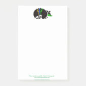 Coolen drei banded ARMADILLO - gefährdetes Tier - Post-it Klebezettel (Vorderseite)