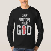 Coolen einer Nation unter Gottesreligion Rotes Kre T-Shirt (Vorderseite)