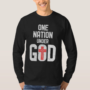 Coolen einer Nation unter Gottesreligion Rotes Kre T-Shirt
