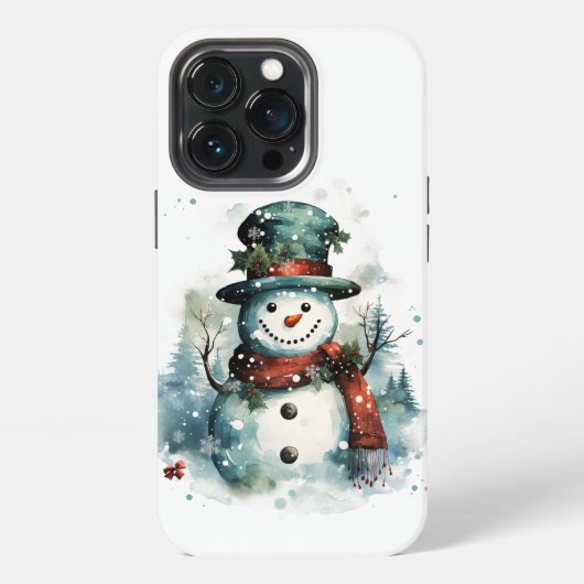 ❄️ 📱 Coolen Frosty Snowman iPhone Case 📱 ❄️ Hülle (Hinten)