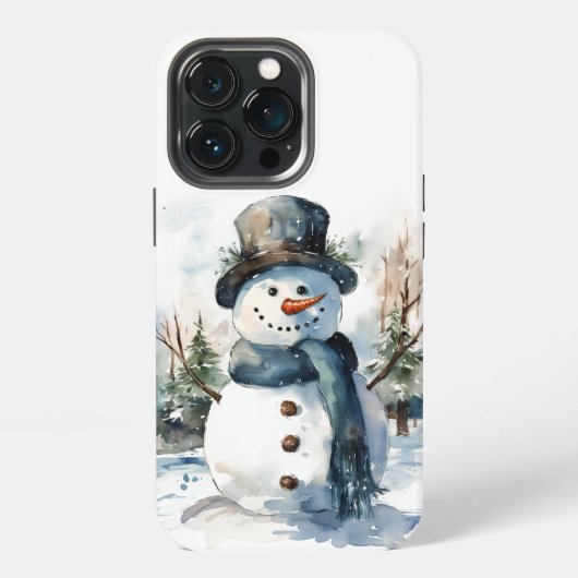 ❄️ 📱 Coolen Frosty Snowman iPhone Case 📱 ❄️ Hülle (Hinten)