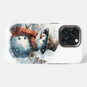 ❄️ 📱 Coolen Frosty Snowman iPhone Case 📱 ❄️ iPhone Hülle (Rückseite (Horizontal))