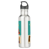 Coolen Fünfzig Vintager Cartoon Fischfang Tank Art Trinkflasche (Rückseite)