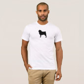 Coolen Mops-Liebhabers der Mops-HundeSilhouette-| T-Shirt (Vorne ganz)
