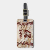 Coolen Personalisierten Baseball-Gepäckmarkierunge Gepäckanhänger (Vorderseite vertikal)