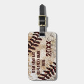 Coolen Personalisierten Vintage Baseball-Gepäckmar Gepäckanhänger (Vorderseite vertikal)