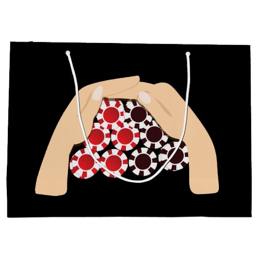 coolen Poker Chips Gewinner Party Casino Große Geschenktüte (Rückseite)