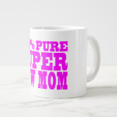 Coolen rosa Geschenke 4 Junge Mütter: Super-Junge Jumbo-Tasse (Vorderseite Rechts)