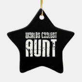 Coolen Tanten: Coolste Tante der Welt Keramikornament (Hinten)