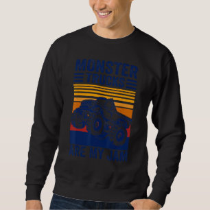 Coolen Vintage Monster Truck sind mein Jam Retro S Sweatshirt