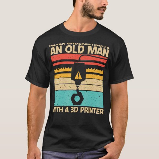 Cooler 3D-Druck für Großformatdrucker 3D T-Shirt (Vorderseite)