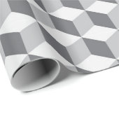 Cooler 3D-Effekt: kubisches Wrapping-Papier Geschenkpapier (Rolleneckpunkt)