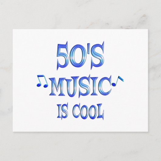 Cooler 50er postkarte (Vorderseite)