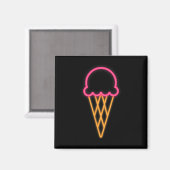 Cooler 80er Achtlinge Eiscreme Kostüm thematisch R Magnet (Vorderseite/Rückseite)