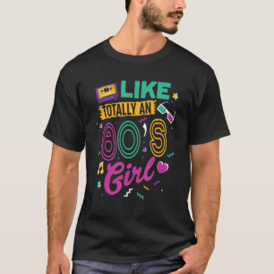 Cooler 80er Jahre Girl Retro Fashion Throwback Cul T-Shirt