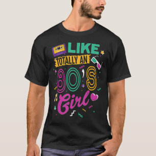 Cooler 80er Jahre Girl Retro Fashion Throwback Cul T-Shirt