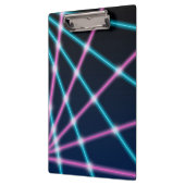 Cooler 80er Laserlicht-Show-Hintergrund-Retro Neon Klemmbrett (Links)