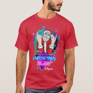 Cooler 80er Vibes Weihnachten im Juli Matching Pa T-Shirt