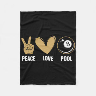 Cooler 8-Ball-Pool Lover Design für Damen Billiard Fleecedecke