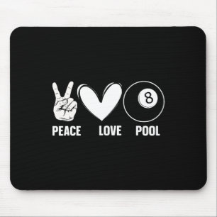 Cooler 8-Ball-Pool Lover Design für Damen Billiard Mousepad