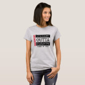 cooler abgeschlossen Outta-Quarantäne-lustiger Abs T-Shirt (Vorne ganz)