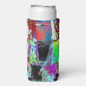 Cooler – Abstract Grid Selters Dosenkühler (Seltzer Vorderseite)