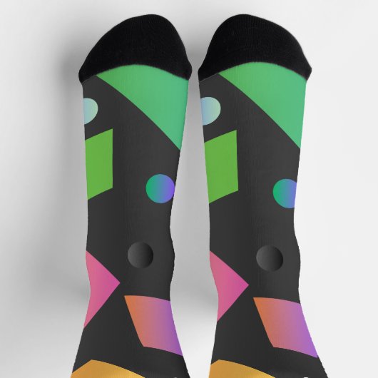 Cooler abstrakter Hintergrund im Gradientenmultico Socken (Oben)