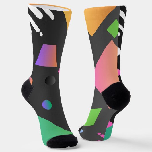 Cooler abstrakter Hintergrund im Gradientenmultico Socken (Gewinkelt)