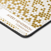 Cooler Abstrakter Individuelle Name Monogramm Text Schreibtischunterlage (Ecke)