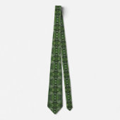 Cooler Abstrakter Retro Chartreuse Grüner Blumenwi Krawatte (Vorderseite)