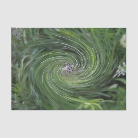 Cooler Abstrakter Retro Chartreuse Grüner Blumenwi Seidenpapier (Vorderseite)