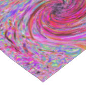 Cooler Abstrakter Retro Hot Pink und Roter Blütenw Tischdecke (Schrägansicht)