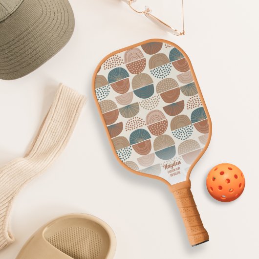 Cooler Abstrakter Retro-Regler für benutzerdefinie Pickleball Schläger
