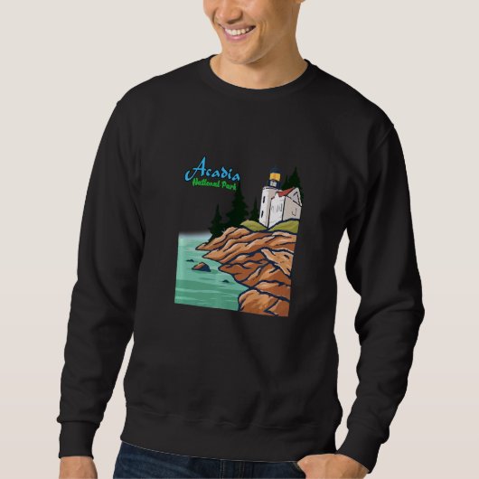 Cooler Acadia Nationalpark Maine Tourist Sweatshirt (Vorderseite)