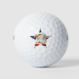 Cooler Adler, die amerikanische Flagge Patriotisch Golfball
