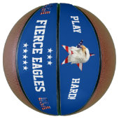 Cooler Adler, die amerikanische Flagge, Star Basketball (Vertikal)