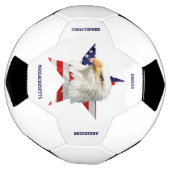 Cooler Adler, die amerikanische Flagge, Star Fußball (Gedreht)