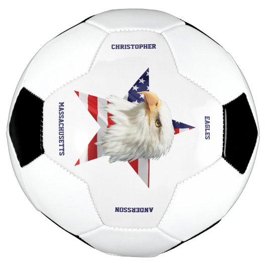 Cooler Adler, die amerikanische Flagge, Star Fußball (Gedreht)