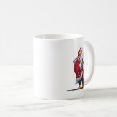 Cooler Adler in Weihnachten Stimmung für einen net Kaffeetasse (VorderseiteRechts)