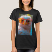 Cooler Adler mit Sonne T-Shirt (Vorderseite)