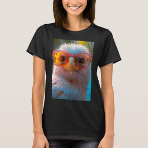 Cooler Adler mit Sonne T-Shirt