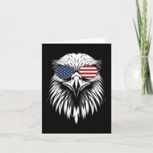 Cooler Adler US-amerikanische Fahne 4. Juli für Me Karte