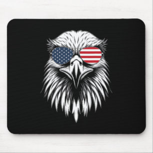 Cooler Adler Us Amerikanische Flagge 4. Juli Für M Mousepad