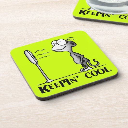 Cooler Affe Getränkeuntersetzer (Linke Seite)