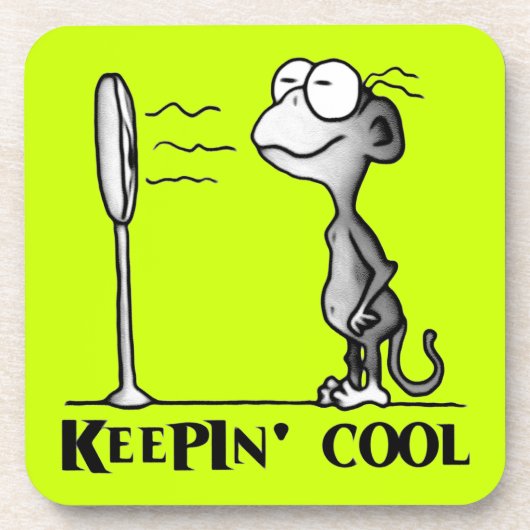 Cooler Affe Getränkeuntersetzer (Vorderseite)