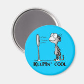 Cooler Affe Magnet (Vorderseite/Rückseite)